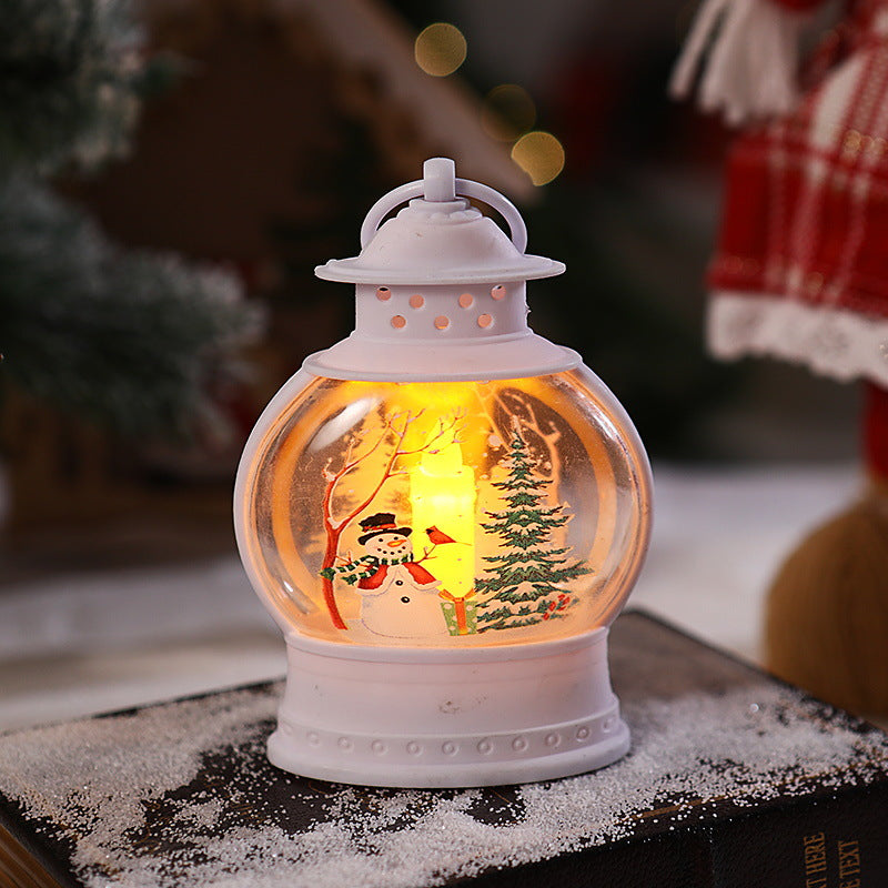 Dekorative Weihnachtslaterne mit festlichem Santa-Motiv Brehn