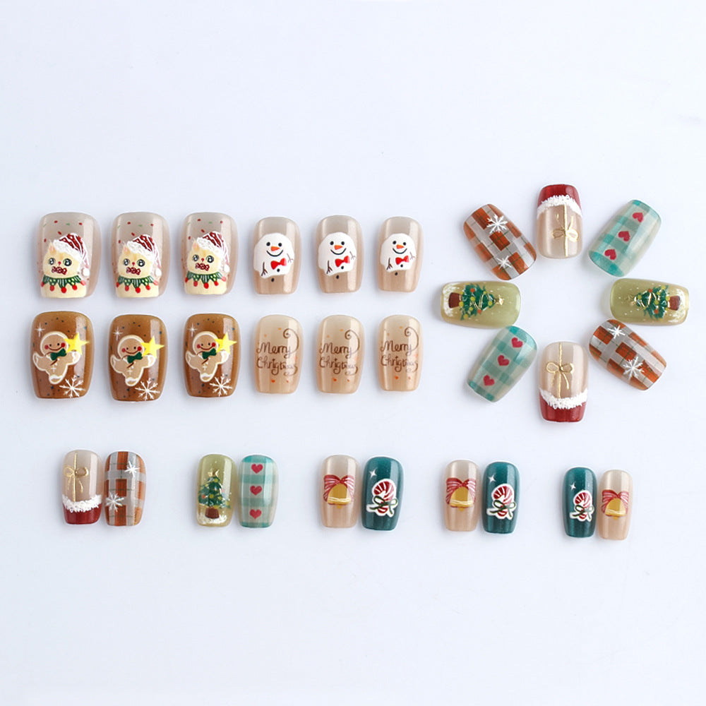 Weihnachtlich-Themen Druck-Nagelkunst Set Brehn