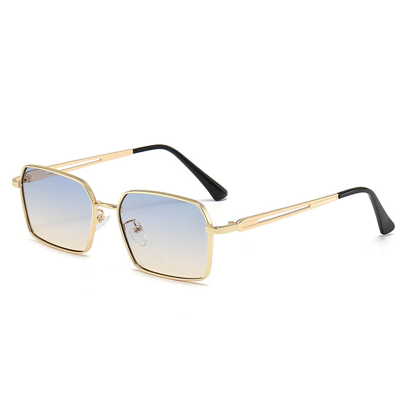Damen quadratische Sonnenbrille mit minimalistischen Metallakzenten Brehn