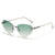 Designer Cat-Eye Sonnenbrille mit dekorativen Akzenten Brehn