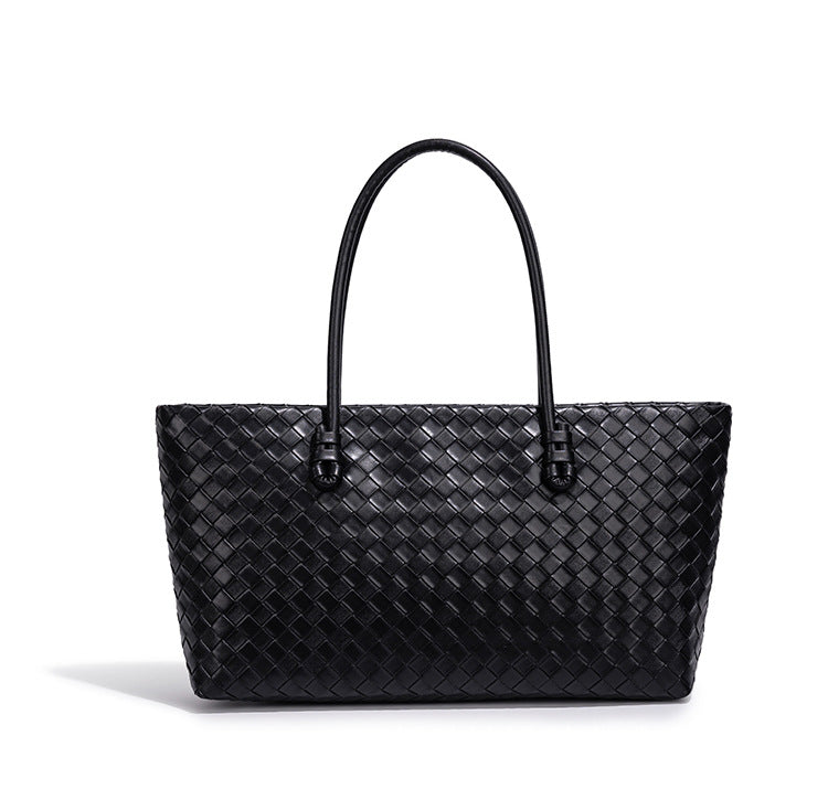 Woven Leather Tote Bag Brehn