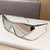 Damen futuristische Oversized-Sonnenbrille mit markantem Design Brehn