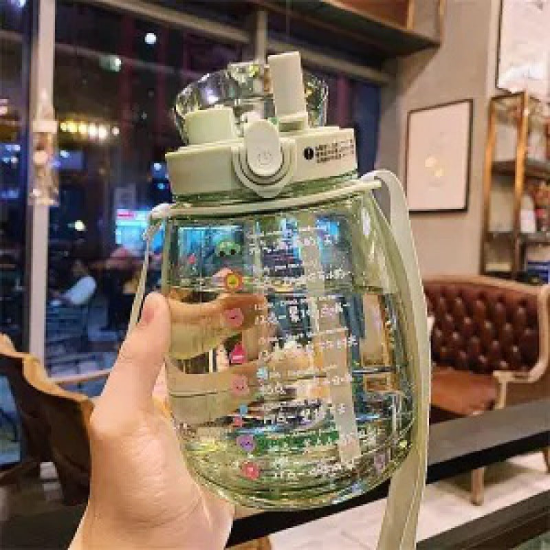 Damen multifunktionale Hygienetrinkflasche mit Tragegurt Brehn