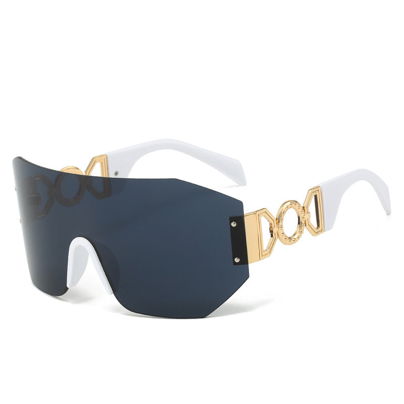 Fashion Statement Breitkrempige Schild Sonnenbrille Brehn