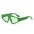 Damen futuristische Designer-Sonnenbrille mit markantem Rahmen Brehn