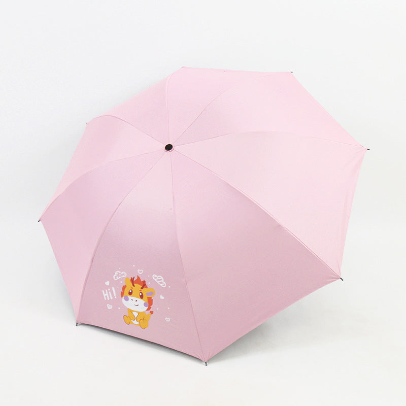 Damen Falt-Regenschirm mit lustigem Tierdesign Brehn