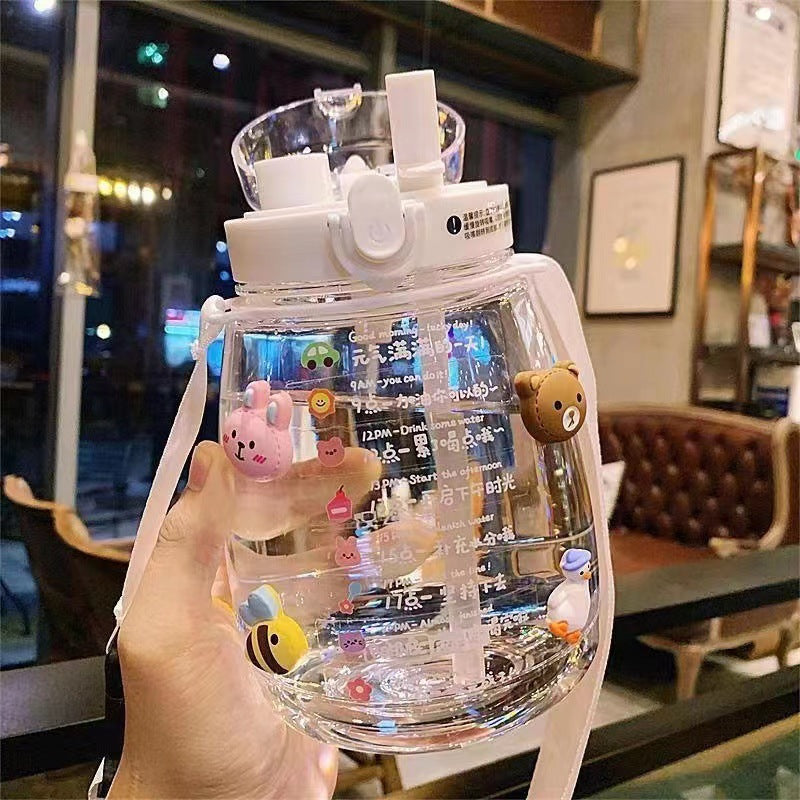Damen Kinder-Trinkflasche mit abnehmbaren Tragegurt Brehn