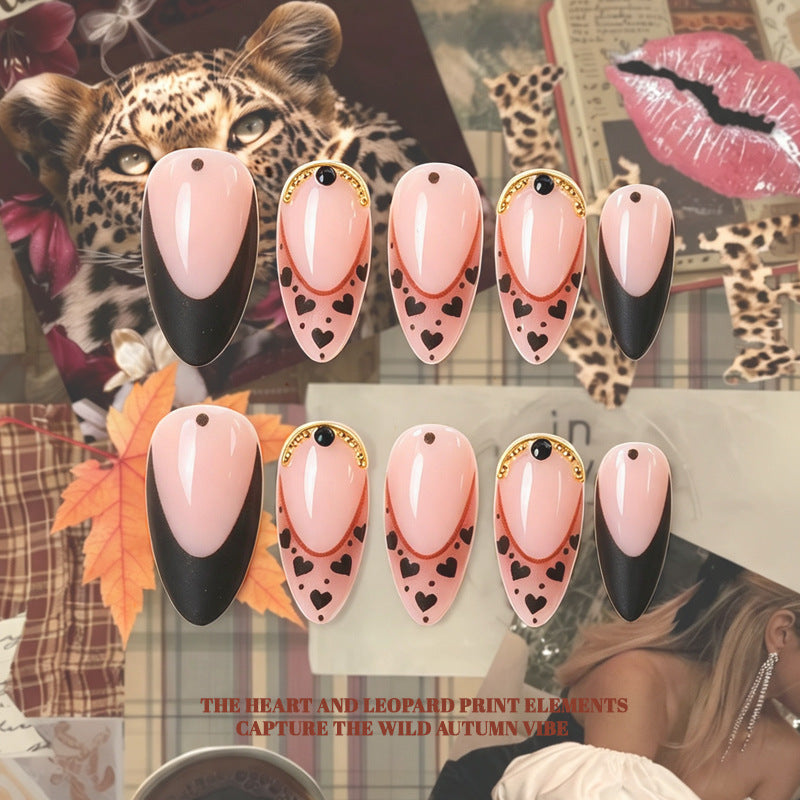 Einzigartiges Elegantes Press-On Nagelspitzen Set Brehn