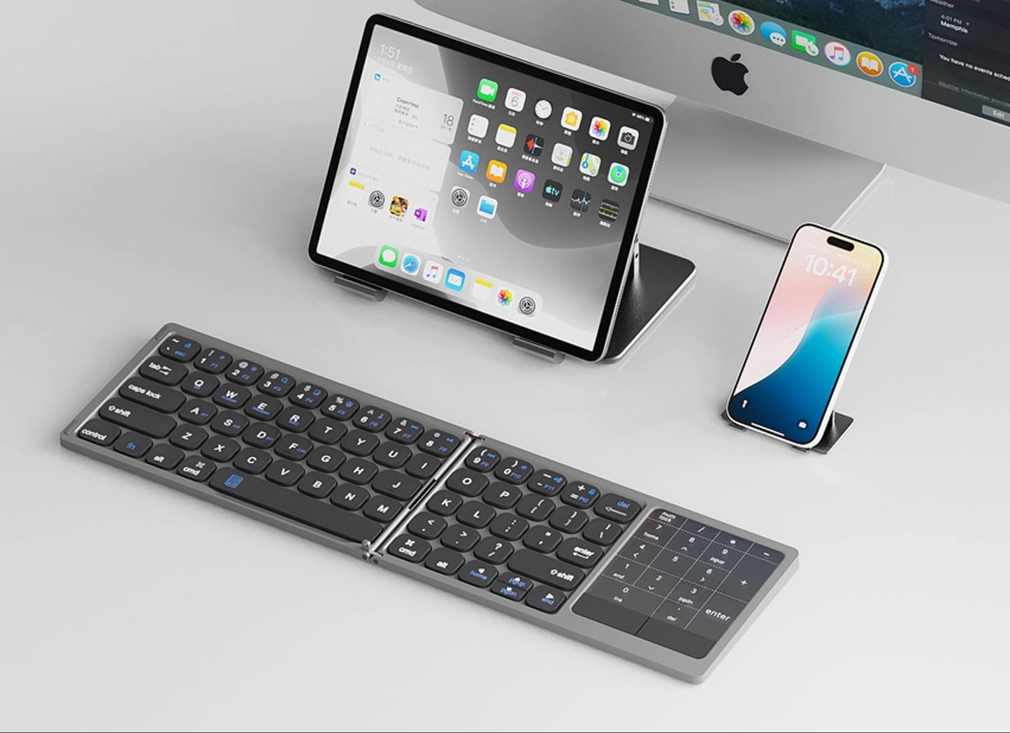Tragbare Bluetooth-Falt-Tastatur Brehn