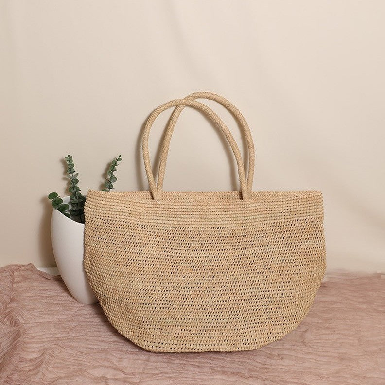 Handgefertigte Strandtasche Aus Natürlichem Material Brehn
