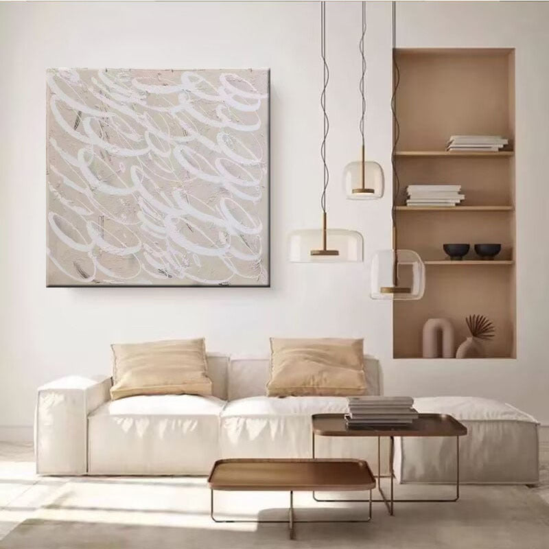 Moderne abstrakte strukturierte Leinwandkunst