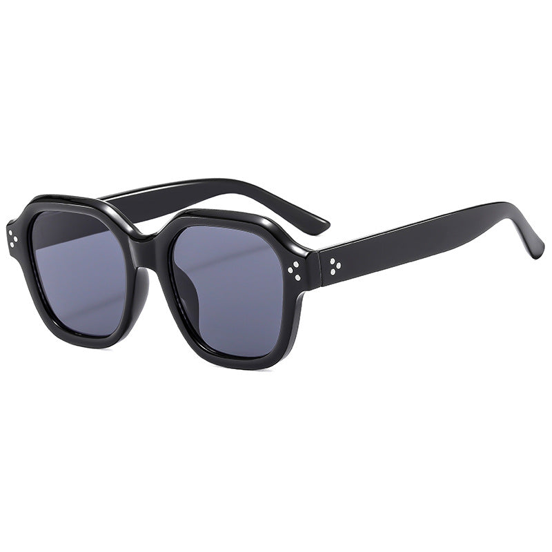 Damen Modische Retro-Sonnenbrille mit breitem Rahmen und UV-Schutz Brehn