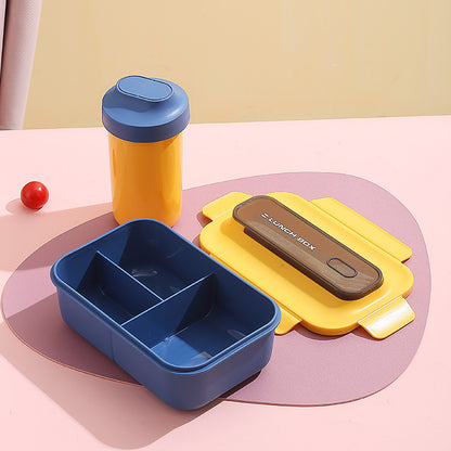 Vielseitige Auslaufsichere Bento Lunchbox mit Eingebautem Besteckset