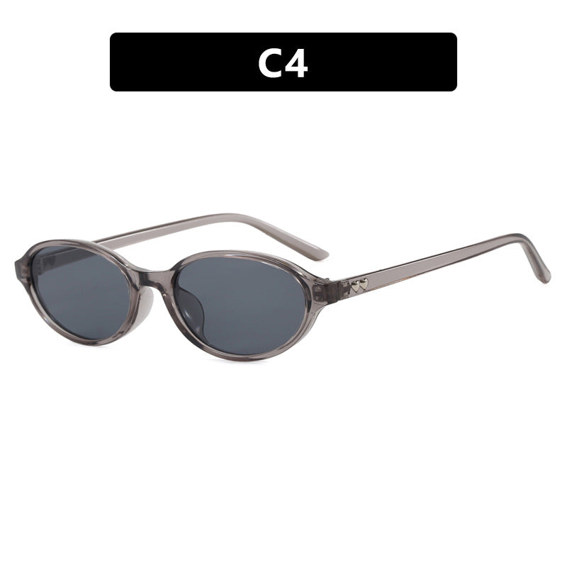 Damen modische Sonnenbrille mit ovalem Rahmen und UV-Schutz Brehn