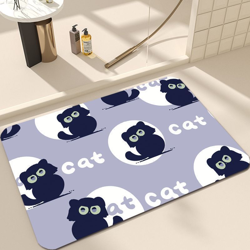 Süßes Katzen-Design Badezimmermatte Brehn