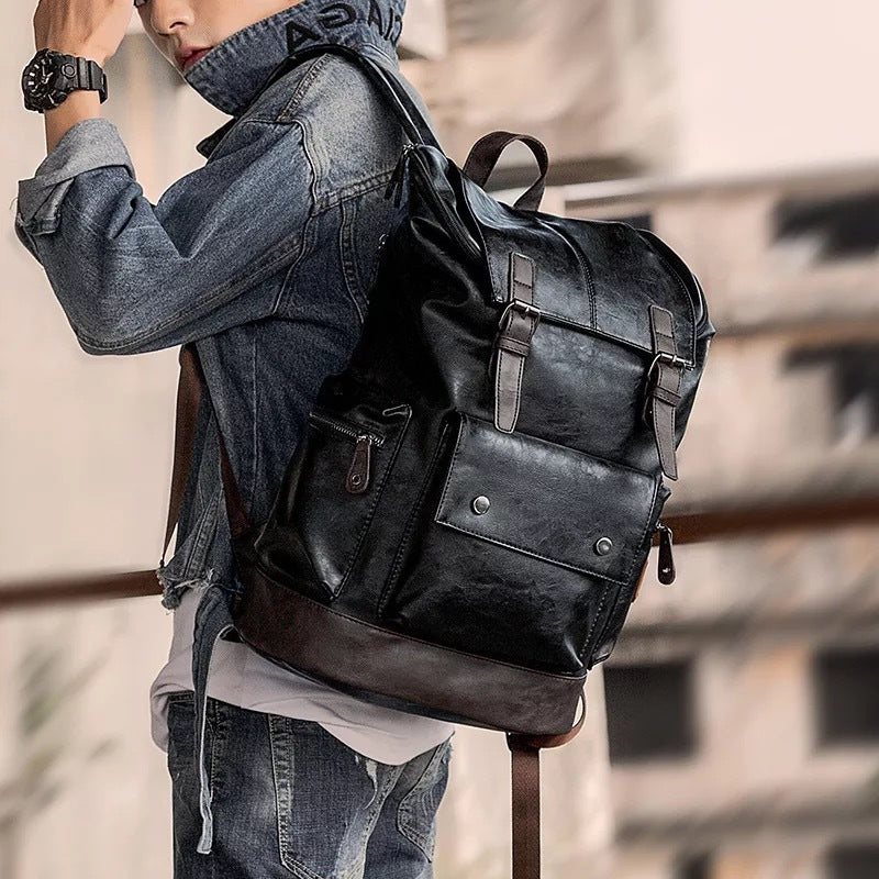 Strapazierfähiger und Eleganter Rucksack Aus Hochwertigem Kunstleder Brehn