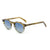 Damen stylische Sonnenbrille mit modernem, transparentem Rahmen Brehn