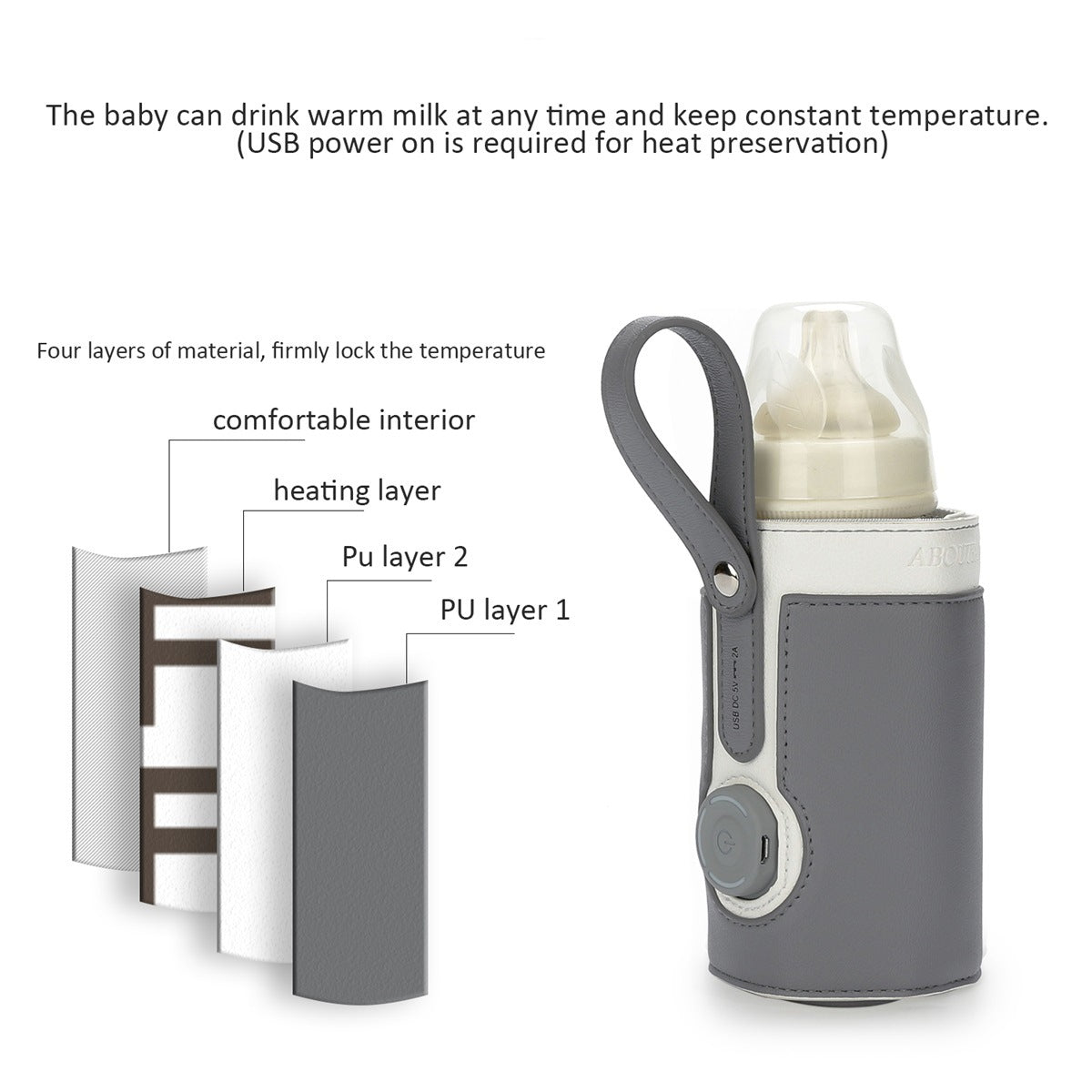Isolierte Babyflaschen-Tasche Brehn
