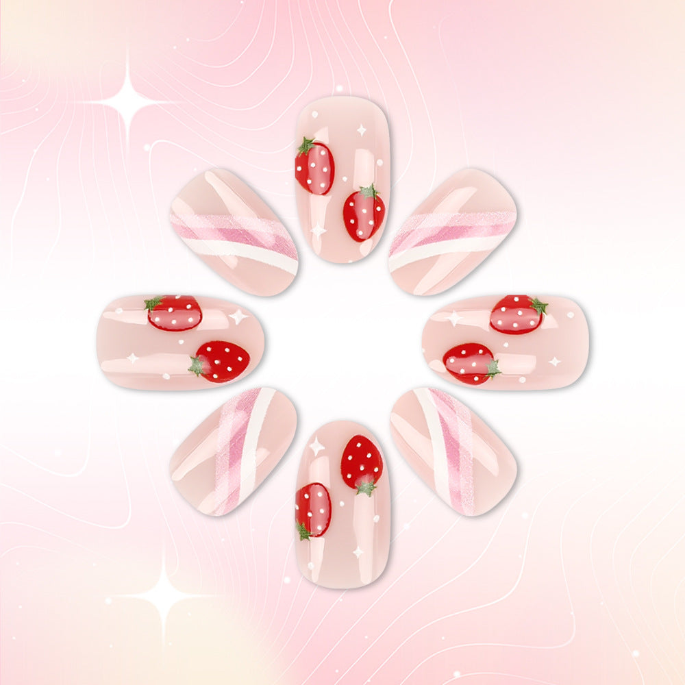 Erdbeer-Themen-Nagelkunst-Set Brehn