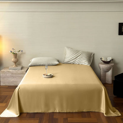 Luxuriöses Satin-Bettwäscheset mit seidig-glatter Oberfläche, Wendefunktion und Hotelverschluss