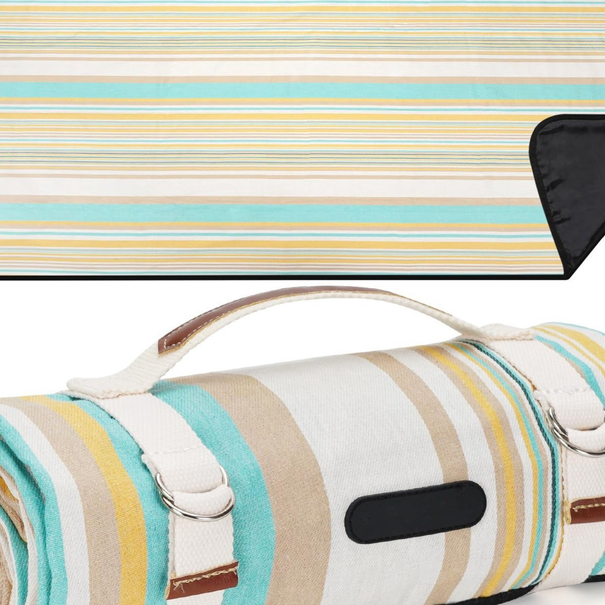Unisex Picknickdecke mit wasserabweisender Unterseite und Tragegriff Brehn