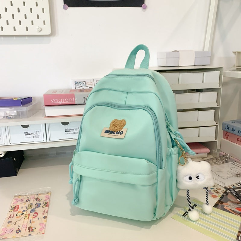 Lässiger Mehrfach-Taschen Schulrucksack