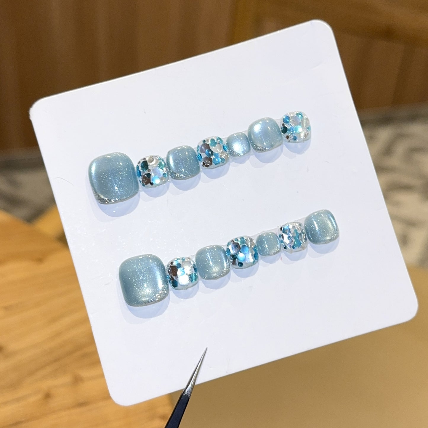 Glamouröse Kunstnägel Im Kühlen Glitzerdesign Brehn