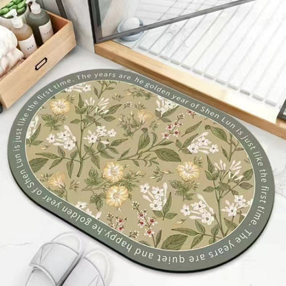 Plüsch Floral Badmatte Brehn
