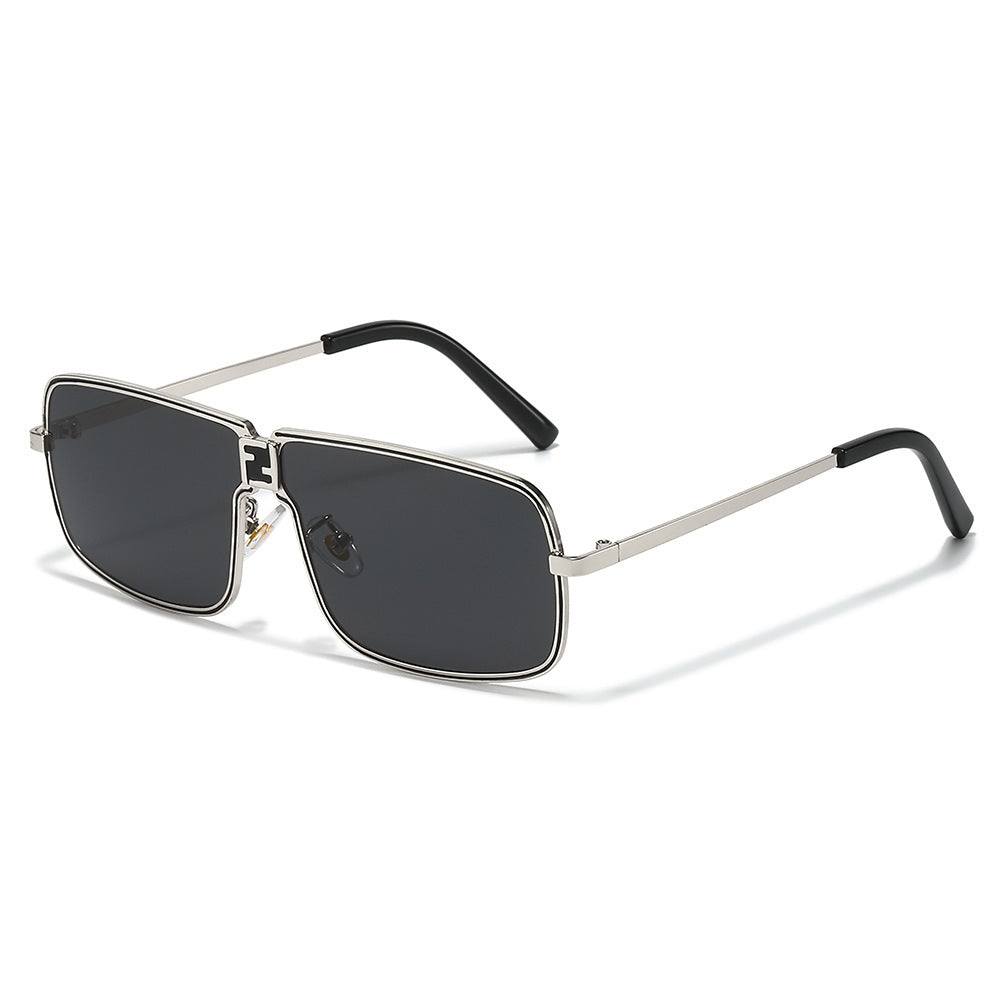Hochmodische geometrische Rahmen-Sonnenbrille Brehn