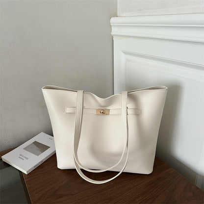 Minimalistische Leder Tote Bag