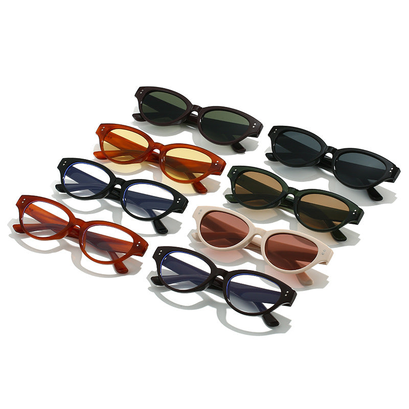 Damen Cat-Eye Sonnenbrille mit retro-inspirierter Rahmenstruktur Brehn