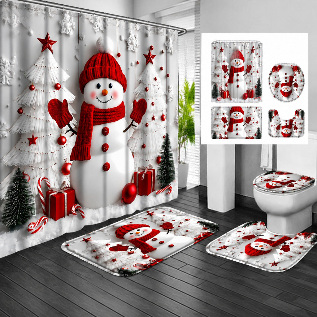 Schneemann-Themen Badezimmer Dekor Set Brehn