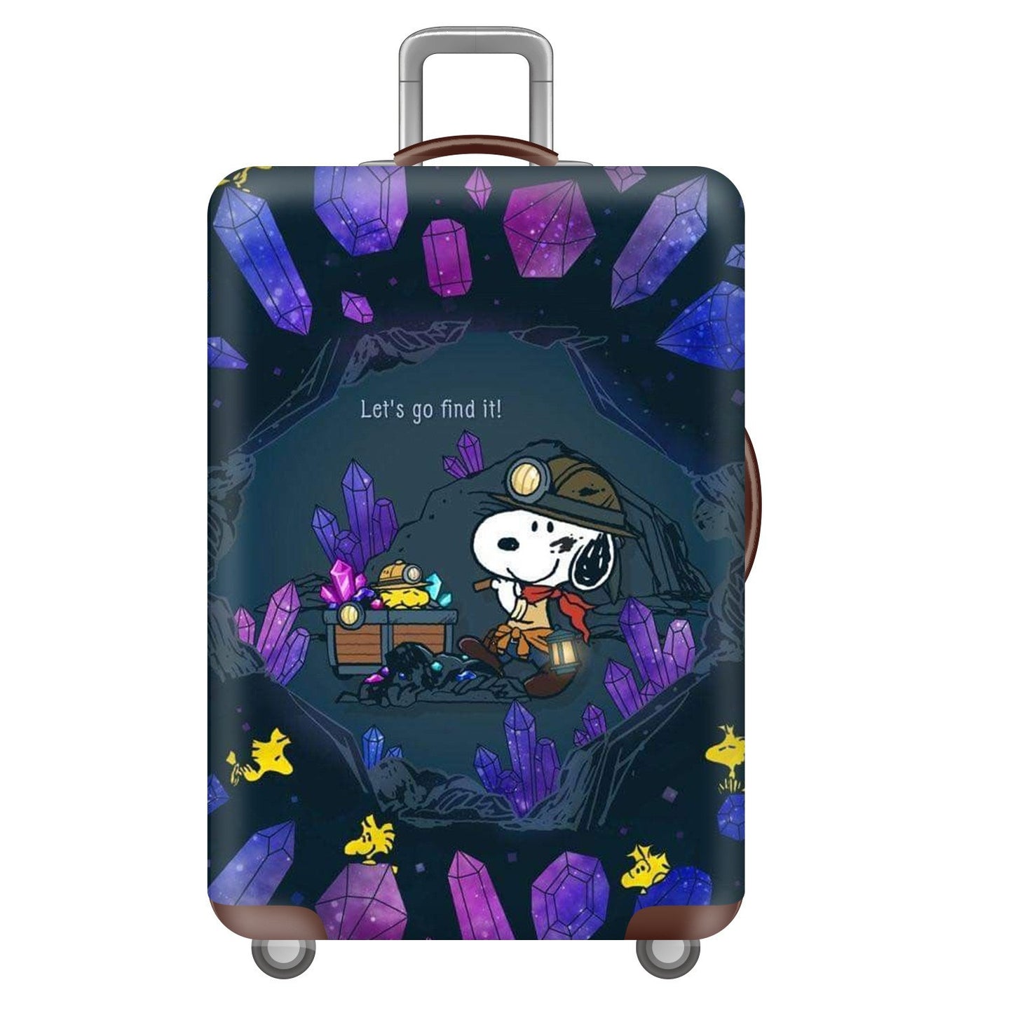 Unisex Hartschalenreisekoffer mit verspieltem Snoopy-Motiv Brehn