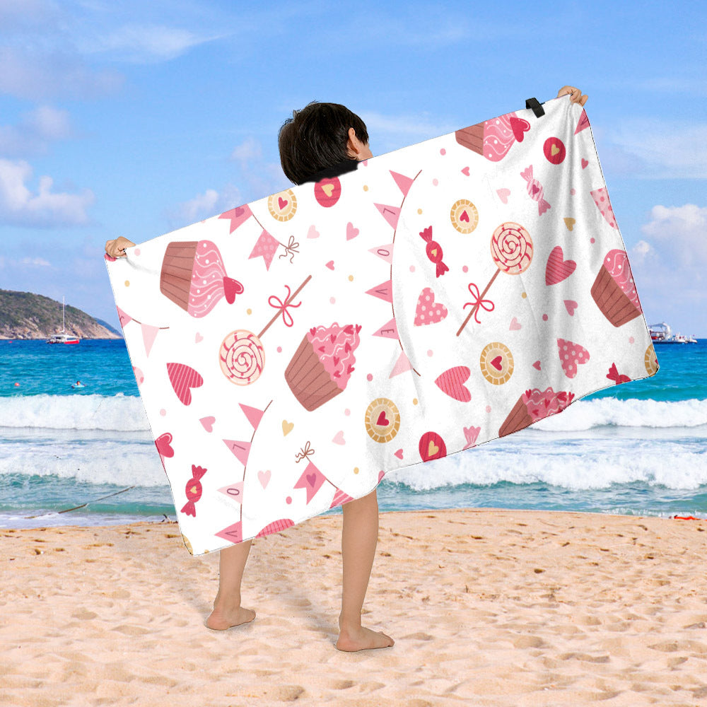 Stranddecke mit buntem Cupcake-Design Brehn