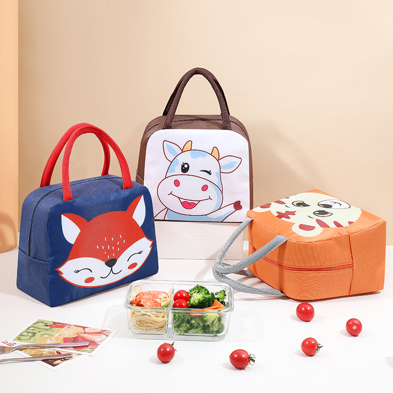 Niedliche tierische isolierte Lunchtasche