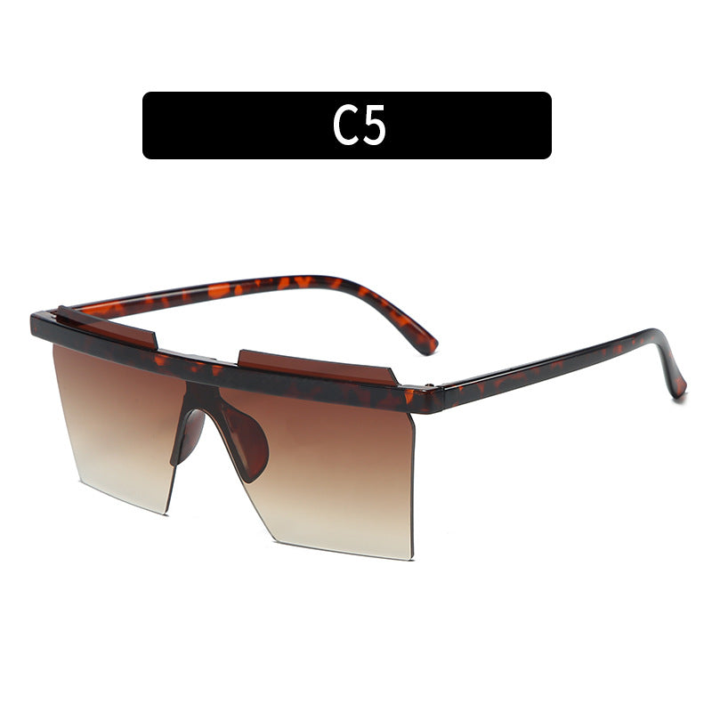 Futuristische Schild Sonnenbrille mit kühnen geometrischen Design