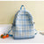 Strukturierter Karierter Rucksack