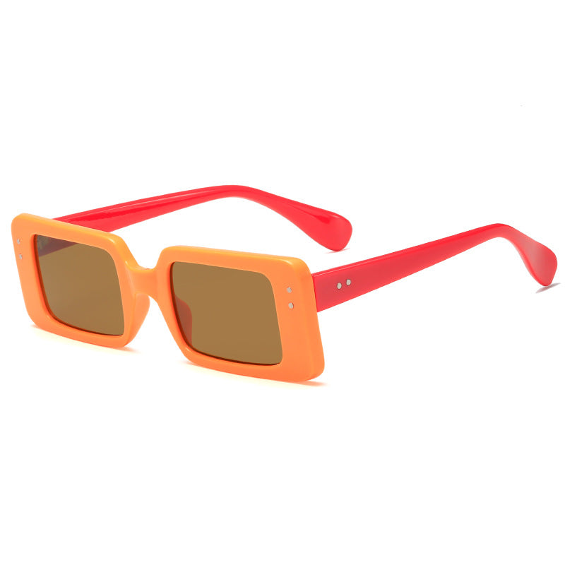 Damen modische quadratische Sonnenbrille mit modernem Design und UV-Schutz Brehn