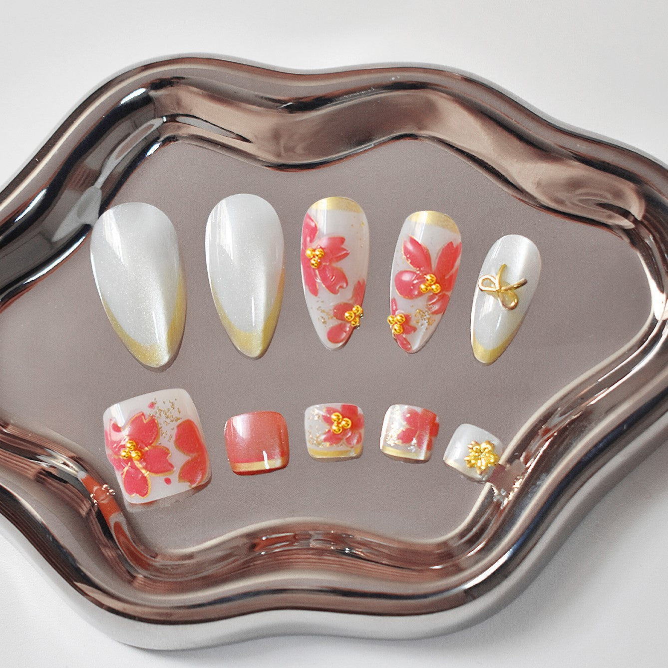 Blumendesign-Gel-Nagelkunst Brehn