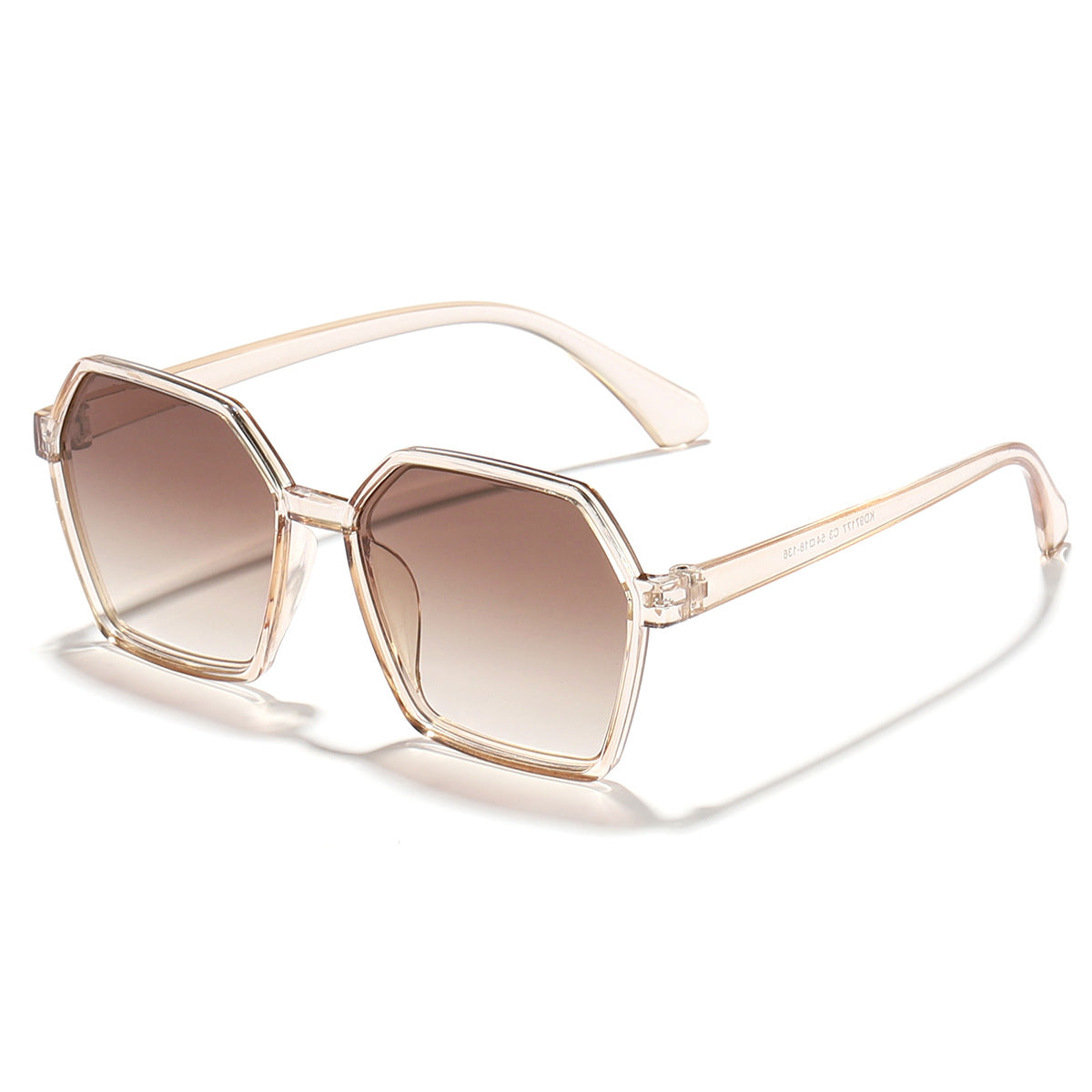 Damen elegante Sonnenbrille im modernen Hexagon-Design Brehn