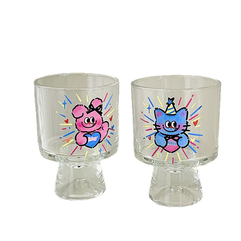 Lustige und Kreative Trinkglas mit Einzigartigem Tiermotiv Brehn