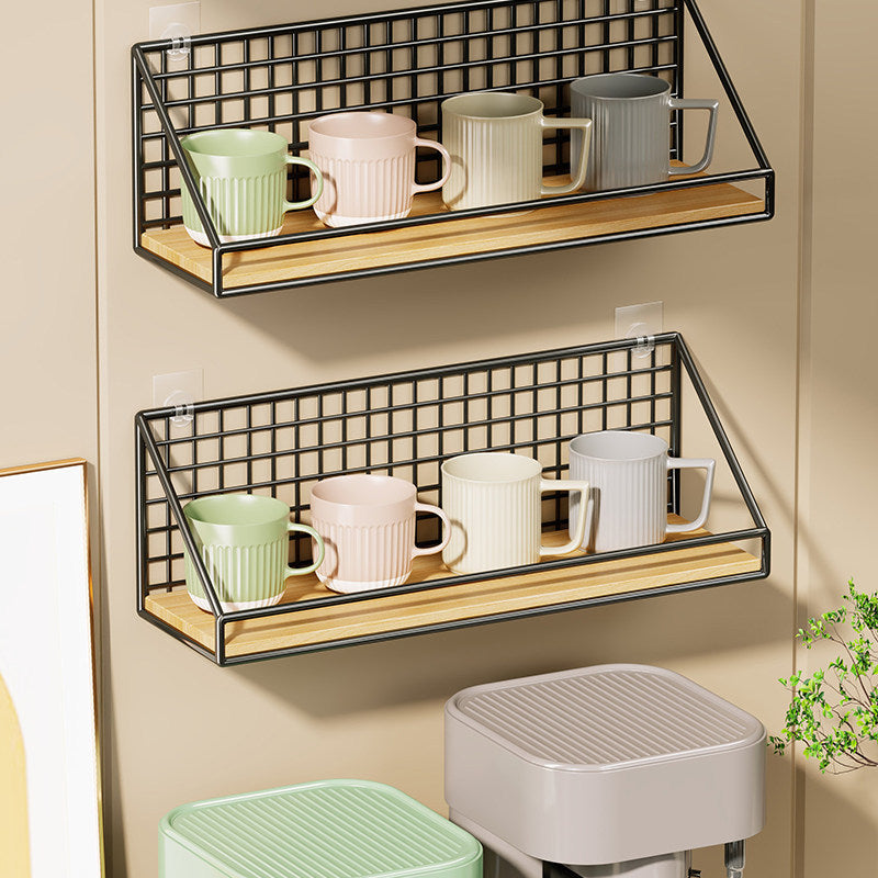 Wandmontierter Küchen-Organizer-Regal