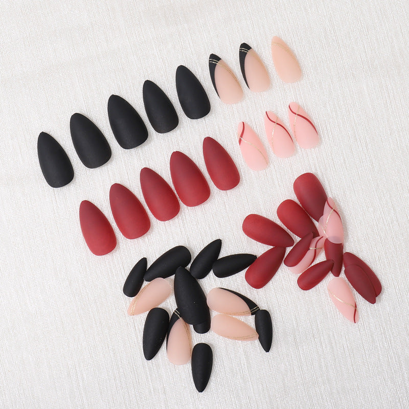 Elegantes French Tip Press-On Nail Set Brehn