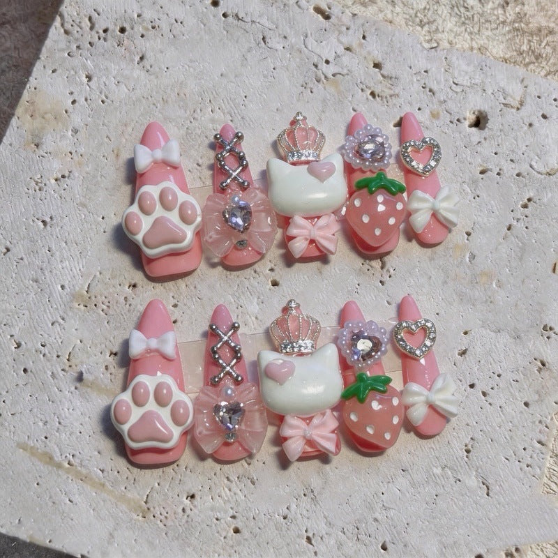 Verspielt tierisches Nagelkunst-Set