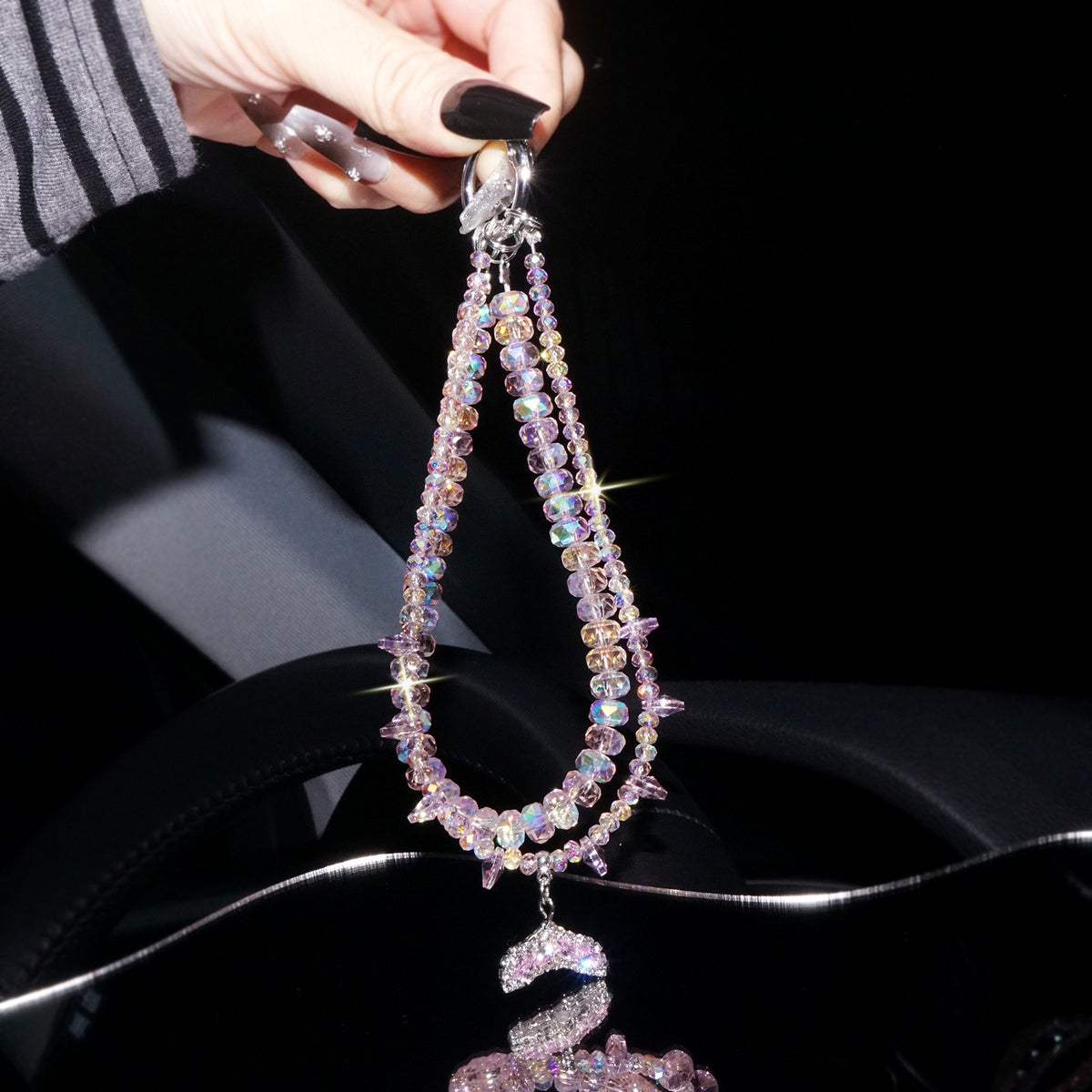 Glamouröse Perlen Charm Halskette Brehn