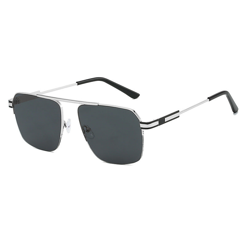 Herren Geometrische Schild Sonnenbrille Brehn