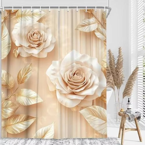 Floral Präge Duschvorhang Brehn