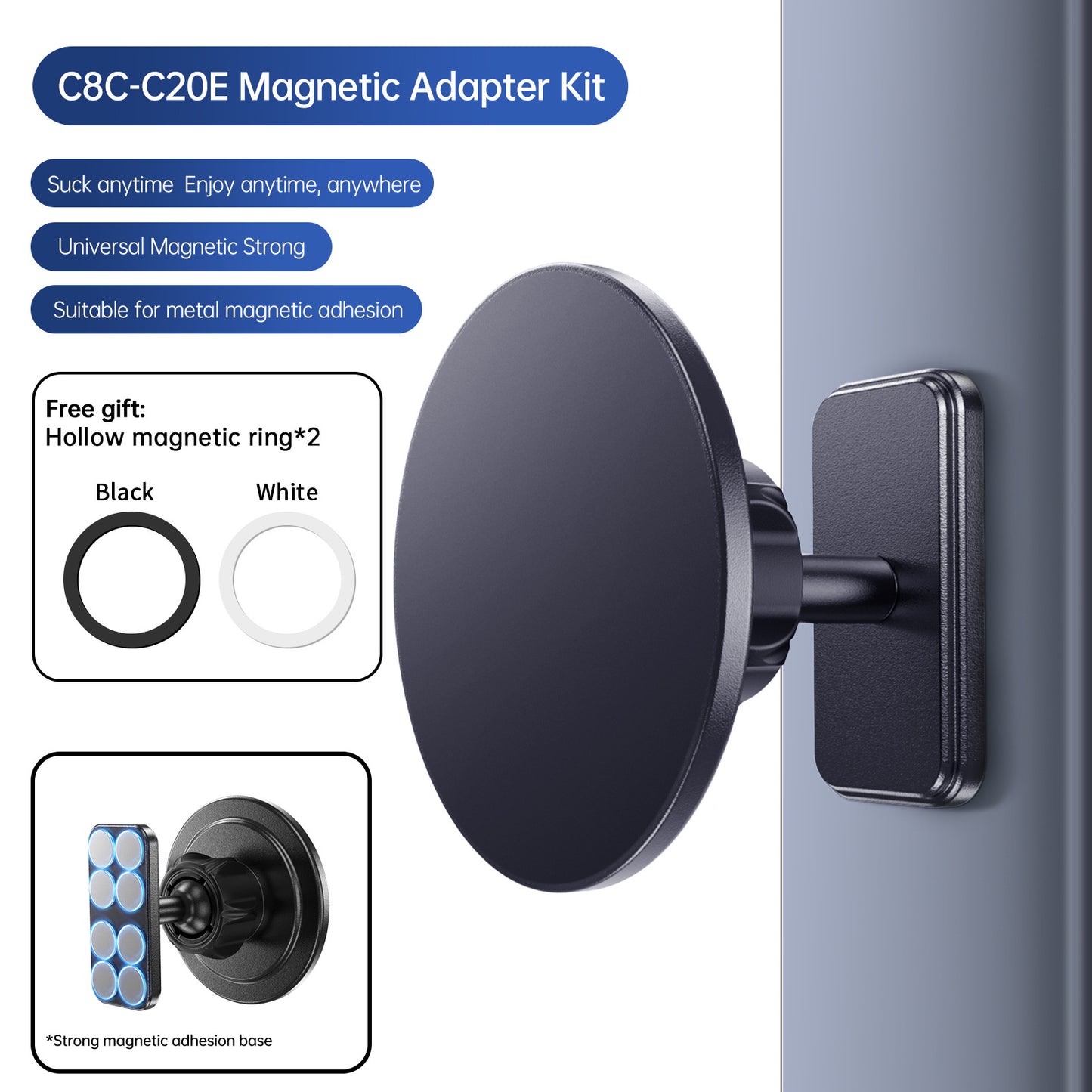 Unisex Magnetischer Adapter mit starker Haftung Brehn