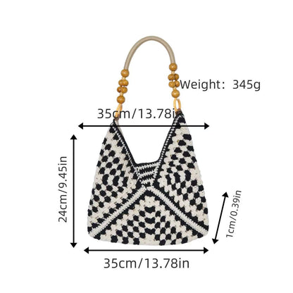 Handtasche mit Bohemian Häkeloptik Brehn