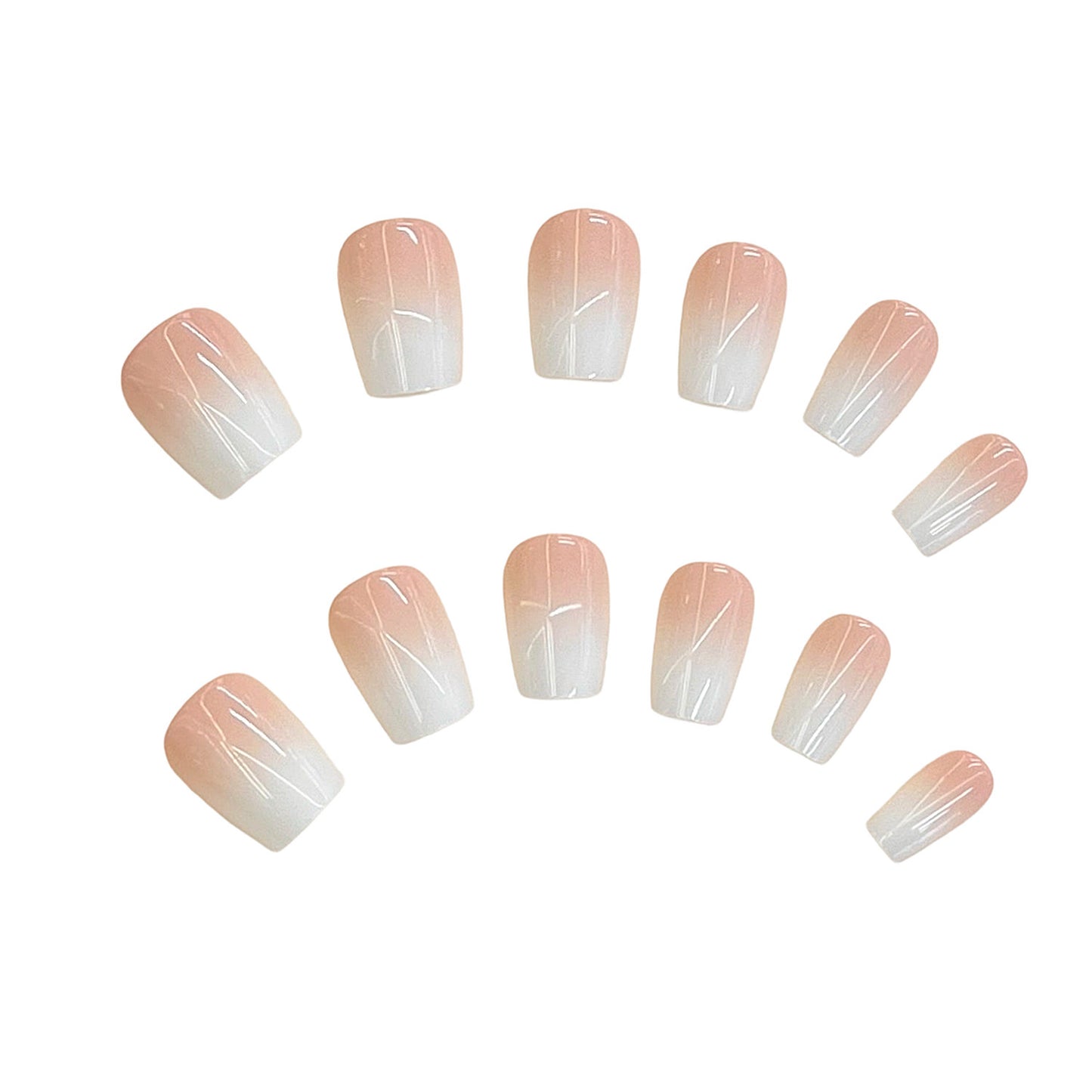 Premium Natural Finish Press-On Nail Set Brehn